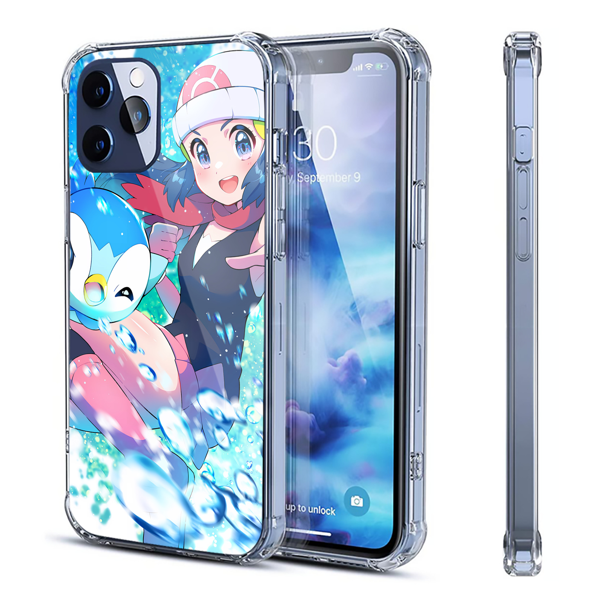 （画像用） ポケットモンスター Pokémon 【iPhone 12シリーズ対応】透明スマホケース（クリアソフトケース）